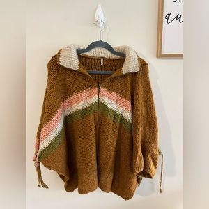 Free People Poncho Sweater